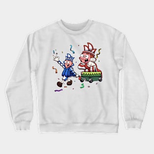 Carnival Guy Walking In A Parade Crewneck Sweatshirt